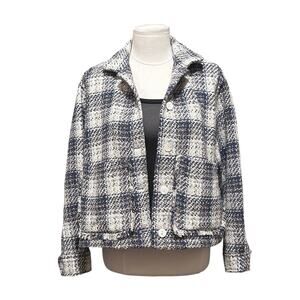 BLANK NYC Women's Plaid Shirt Jacket, Stylish Shacket, Size XS, NWOT